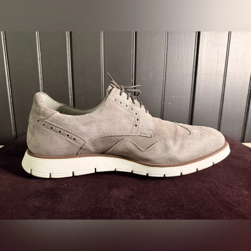 Charles Tyrwhitt Men's Gray Suede Oxford Shoes